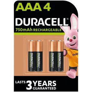 Фото: Акумулятор Duracell Rechargeable HR03 AAA 750mAh BL/4 (5007331) № 2 | KTC