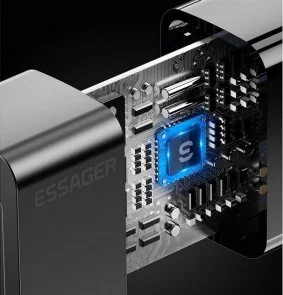 Фото: Зарядний пристрій Essager Pinchen Travelling Charger 33W Black (ECTAC-PCB01-P) № 7 | KTC