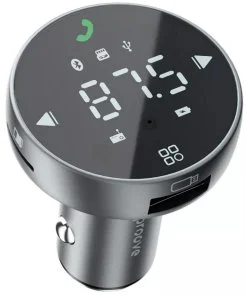 Фото: FM-Трансмітер + АЗП Proove FM Launcher Sound Sync 30W Gray № 2 | KTC