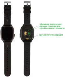 Фото: Смарт годинник AmiGo GO005 4G WIFI Thermometer Black (GO005 4G Black) № 6 | KTC