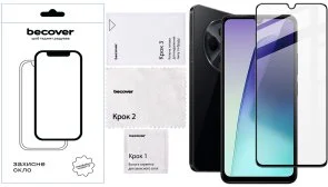 Фото: Захисне скло BeCover for Xiaomi Redmi 14C 4G/Poco C75 - Black (712320) № 3 | KTC