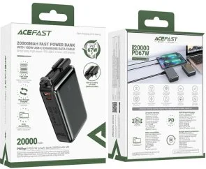 Фото: Батарея універсальна Acefast M4 20000mAh 67W Black (AFM4B) № 5 | KTC