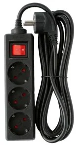 Мережевий фільтр Lorgar SFB3-5 3/5m Black