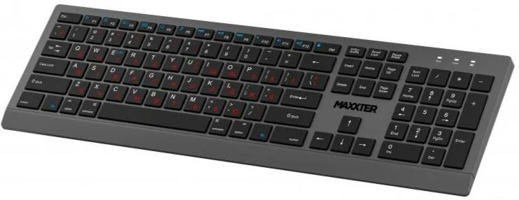 Клавіатура Maxxter KBW-01G-UA Wireless Grey/Black