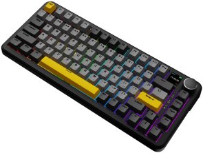 Клавіатура Ajazz AK820 Max Magnetic Switch RGB With Screen Wireless Black (AK820MAX-M-BGY)