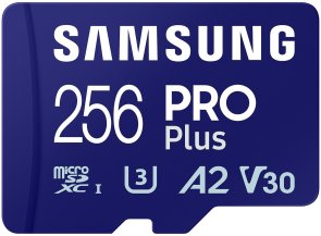  FLASH пам'ять Samsung Pro Plus UHS-I V30 U3 A2 Micro SDXC 256GB Blue with adapter (MB-MD256SA/EU)