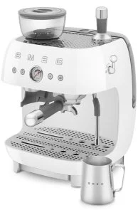 Фото: Ріжкова кавоварка Smeg Espresso coffee machine with grinder White (EGF03WHEU) № 7 | KTC