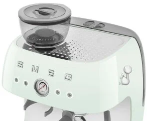 Фото: Ріжкова кавоварка Smeg Espresso coffee machine with grinder Pastel Green (EGF03PGEU) № 12 | KTC