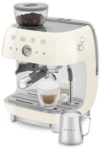 Фото: Ріжкова кавоварка Smeg Espresso coffee machine with grinder Creamy (EGF03CREU) № 6 | KTC
