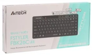 Фото: Клавіатура A4tech Fstyler FBK26C AS BT/WL Black (FBK26C AS (Black)) № 6 | KTC