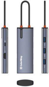 USB-хаб ColorWay Type-C PD 100W 4K 5in1 (CW-HUB01)
