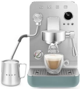 Фото: Ріжкова кавоварка Smeg Espresso coffee machine Emerald Green (EMC02EGMEU) № 4 | KTC