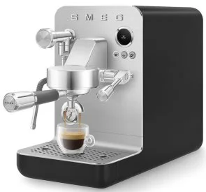 Фото: Ріжкова кавоварка Smeg Espresso coffee machine Black (EMC02BLMEU) № 8 | KTC
