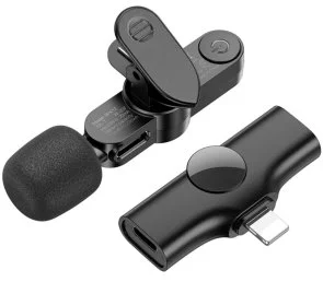Фото: Радіосистема BOROFONE BFK12 Trophy Lavalier Wireless Digital Microphone Lightning Black (6941991106385) № 2 | KTC