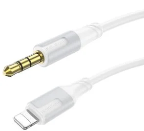 Фото: Кабель BOROFONE BL19 Jack 3.5mm / Lightning 1m White (6941991108570) № 3 | KTC