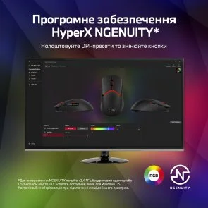 Фото: Миша HyperX Pulsefire Saga Black (A2PB3AA) № 21 | KTC