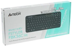 Фото: Клавіатура A4tech Fstyler FBK36C AS BT/WL Black (FBK36C AS Black) № 7 | KTC