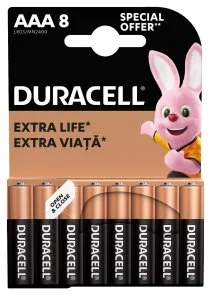 Фото: Батарейка Duracell LR03 MN2400 AAA BL/8 (81545429) № 2 | KTC