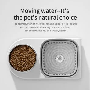 Фото: Годівниця Lapka 2in1 Cat water fountain with food bowl (WF072) № 6 | KTC