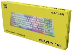 Фото: Клавіатура Hator Gravity TKL Aurum Orange Linear US White (HTK561) № 6 | KTC