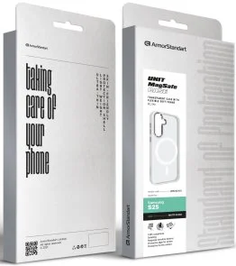 Фото: Чохол ArmorStandart for Samsung S25 - Unit MagSafe Matte Clear Silver (ARM82261) № 2 | KTC