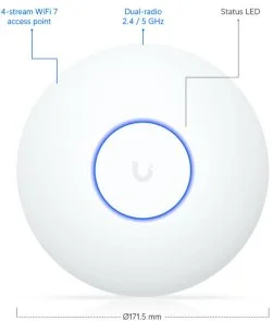 Фото: Точка доступy Wi-Fi Ubiquiti UniFi U7 Lite (U7-LITE) № 4 | KTC