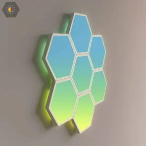 Фото: Настінний світильник Govee H6061 Glide Hexa Light Panels RGBIC Wi-Fi/BT 10pcs White (B6061301) № 5 | KTC