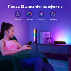 Набір адаптивного підсвічування Govee H6056 Flow Plus Light Bars RGBICWW Wi-Fi/BT (H60563D1)