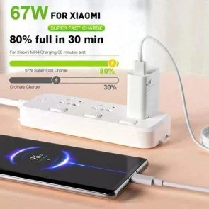 Фото: Зарядний пристрій Xiaomi HyperCharge 67W White (BHR07SKEU) № 8 | KTC
