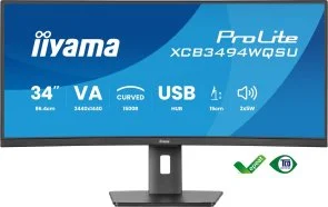Фото: Монітор iiyama XCB3494WQSU-B1 Black - 34" VA / 3440x1440 / 120 Гц / AMD FreeSync Premium / HAS № 2 | KTC