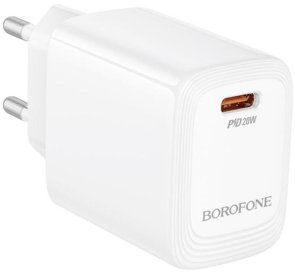 Зарядний пристрій BOROFONE BN26 Fuente 20W White (6941991120237)