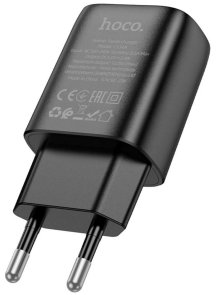 Зарядний пристрій Hoco C134A 2.4A Black (6942007621298)