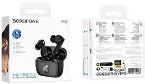 Навушники BOROFONE FQ7 Treasure ANC/ENC noise reduction Black (6941991120060)