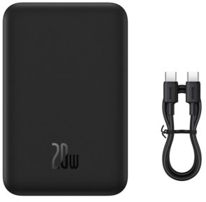 Батарея універсальна Baseus Magnetic Mini Wireless Fast Charge 20000mAh 20W Black (PPCX150001)
