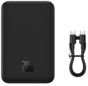 Фото: Батарея універсальна Baseus Magnetic Mini Wireless Fast Charge 20000mAh 20W Black (PPCX150001) № 7 | KTC
