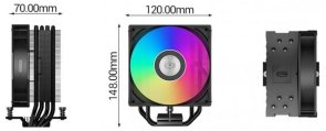 Кулер для процесора PCCooler RT400 ARGB Black (RT400 ARGB BK)