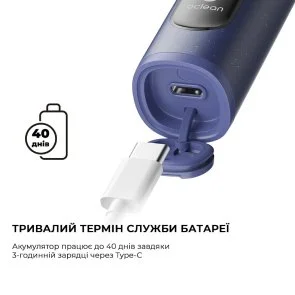 Фото: Електрична зубна щітка Oclean X Lite Blue (6970810555974) № 9 | KTC