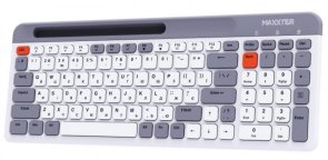 Клавіатура Maxxter KBW-02G-UA Wireless White/Grey