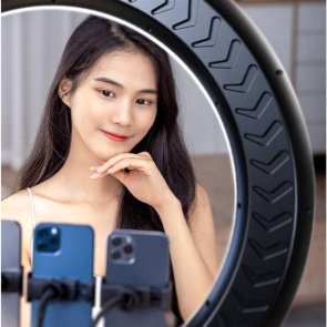Світлодіодне селфі-кільце RTAKO AR-GTB01-18S digital display Ring Light 6942063218661