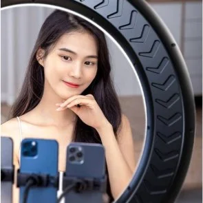Фото: Світлодіодне селфі-кільце RTAKO AR-GTB01-18S digital display Ring Light 6942063218661 № 7 | KTC