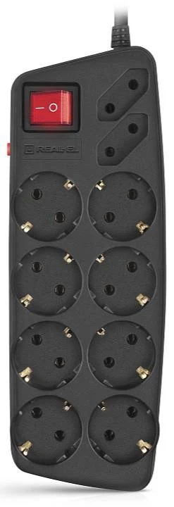 Фото: Мережевий фільтр Real-EL RS-10 Protect 10/3m Black (EL122300039) № 6 | KTC