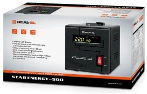 Фото: Стабілізатор Real-EL Stab Energy-500 (EL122400011) № 7 | KTC