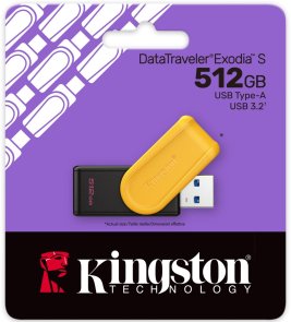 Флешка USB Kingston DataTraveler Exodia S 512GB Black/Yellow (DTXS/512GB)