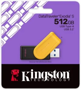 Фото: Флешка USB Kingston DataTraveler Exodia S 512GB Black/Yellow (DTXS/512GB) № 3 | KTC