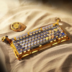 Клавіатура Gravastar Mercury K1 Pro 80key GravaStar x Kailh Speedy Mint Linear Switch WL/BT/USB Battle-Worn Yellow (GSK1PRO_YLW)