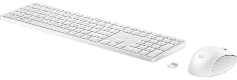 Комплект клавіатура+миша HP 650 Wireless White (4R016AA)