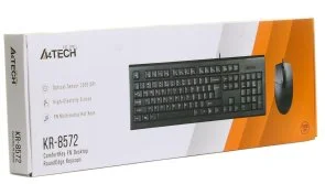 Фото: Комплект клавіатура+миша A4tech KR-8572 Black № 8 | KTC