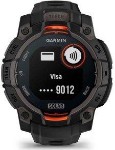 Смарт годинник Garmin Instinct 3 - 45 mm Solar Black with Black Band (010-02934-00)
