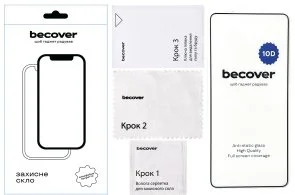 Фото: Захисне скло BeCover 10D for Xiaomi Redmi Note 14S - Black (713421) № 2 | KTC