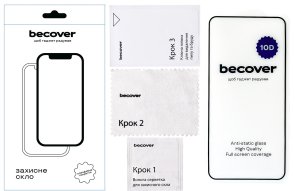 Захисне скло BeCover 10D для Poco F7 Pro - Black
